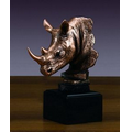 Rhinoceros Head, 5.5"Wx7.5"H